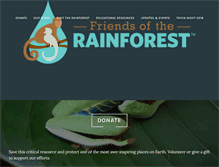 Tablet Screenshot of friendsoftherainforest.org